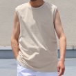 画像6: VORTEX 8オンス（MVS天竺）サイドスリット ノースリーブ Tシャツ【MADE IN JAPAN】『日本製』/ Upscape Audience (6)