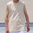 画像4: VORTEX 8オンス（MVS天竺）サイドスリット ノースリーブ Tシャツ【MADE IN JAPAN】『日本製』/ Upscape Audience (4)