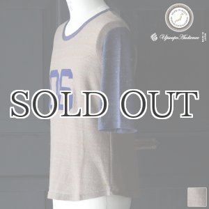画像: ネップガーゼナシジナンバリング切替ベースボール5分袖カットソー【MADE IN JAPAN】 / Upscape Audience