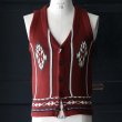 画像2: 【RE PRICE/価格改定】アクリルコットンオルテガ柄コンチョボタンニットベスト / Audience (2)