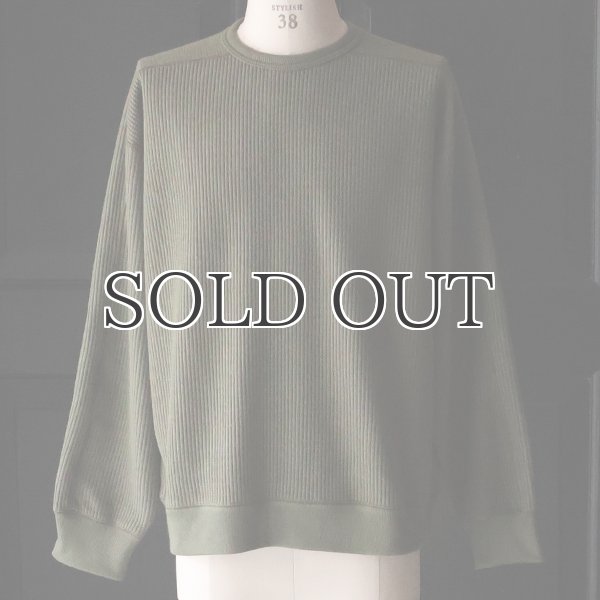 画像9: ウールビッグワッフル クルーネック ニットソー【MADE IN JAPAN】『日本製』 / Upscape Audience (9)