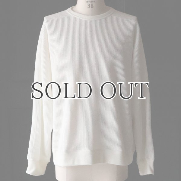 画像12: ウールビッグワッフル クルーネック ニットソー【MADE IN JAPAN】『日本製』 / Upscape Audience (12)