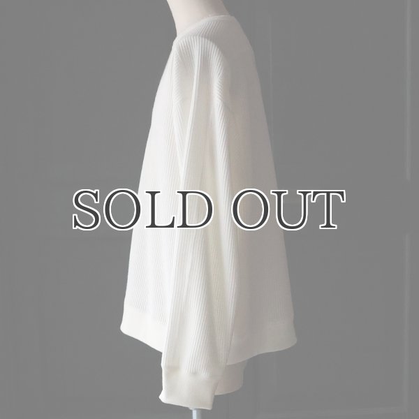 画像14: ウールビッグワッフル クルーネック ニットソー【MADE IN JAPAN】『日本製』 / Upscape Audience (14)