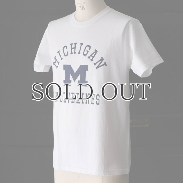 画像3: MICHIGAN "MICHIGAN M WOLVERINES" C/N S/S 6.6oz オールドプリントT / Audience (3)