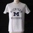 画像2: MICHIGAN "MICHIGAN M WOLVERINES" C/N S/S 6.6oz オールドプリントT / Audience (2)