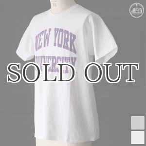 画像: 【RE PRICE / 価格改定】NEW YORK UNIVERSITY"NEW YORK UNIVERSITY"C/N S/S 6.6oz オールドプリントT / Audience
