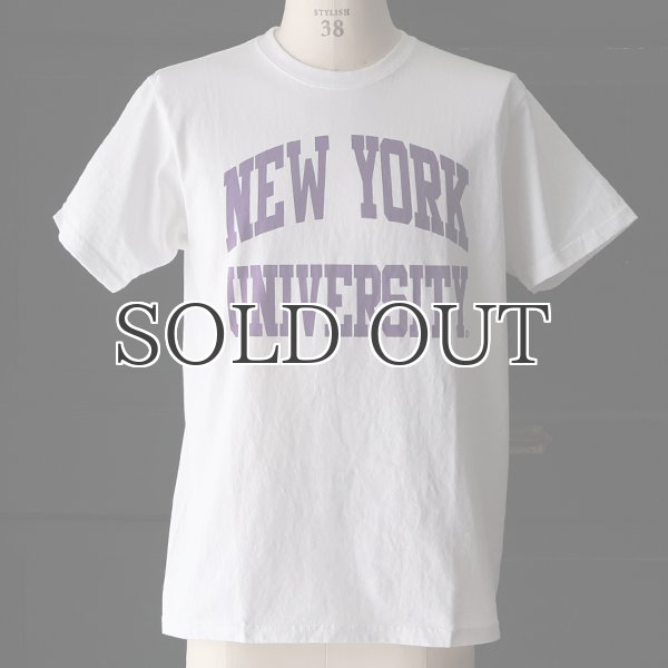 画像2: NEW YORK UNIVERSITY"NEW YORK UNIVERSITY"C/N S/S 6.6oz オールドプリントT / Audience (2)
