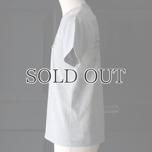 画像4: Old Snoopy "Schulz-Comic" 7.1oz米綿丸胴オールドプリントクルーネックポケットT / Audience (4)