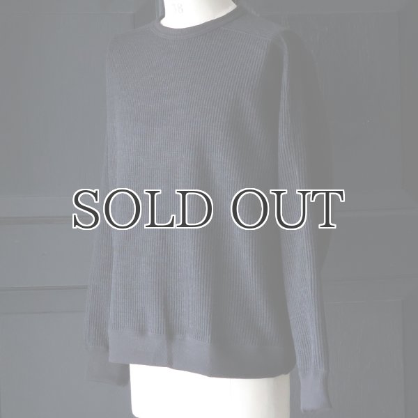 画像22: ウールビッグワッフル クルーネック ニットソー【MADE IN JAPAN】『日本製』 / Upscape Audience (22)