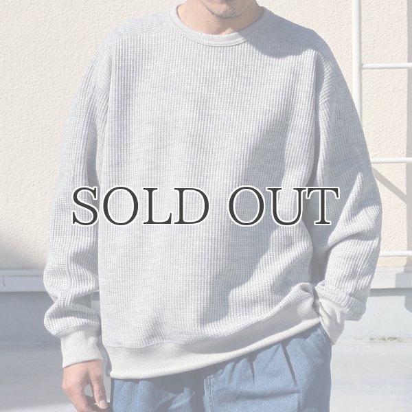 画像6: ウールビッグワッフル クルーネック ニットソー【MADE IN JAPAN】『日本製』 / Upscape Audience (6)
