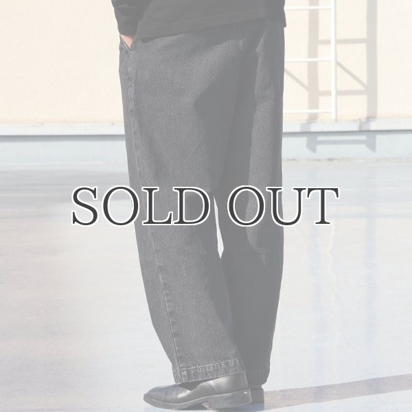 画像9: 10オンス デニム 2タック イージー ワイドパンツ【送料無料】/ Audience (9)