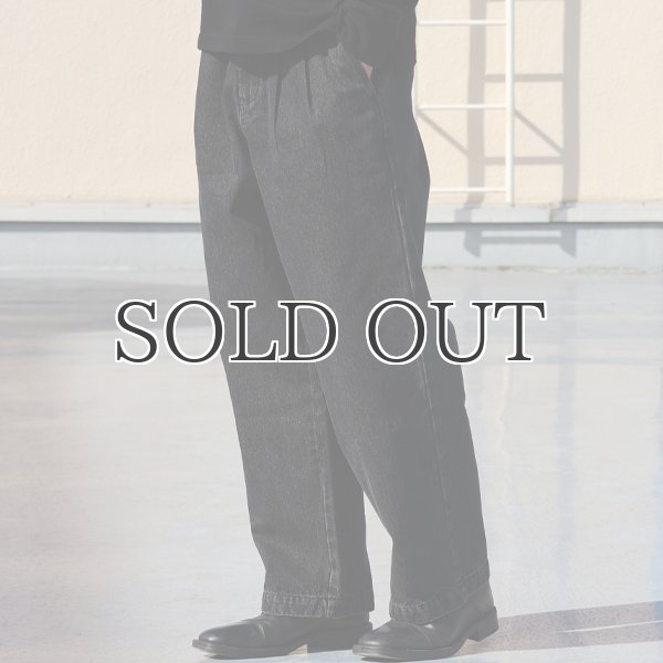 画像8: 10オンス デニム 2タック イージー ワイドパンツ【送料無料】/ Audience (8)