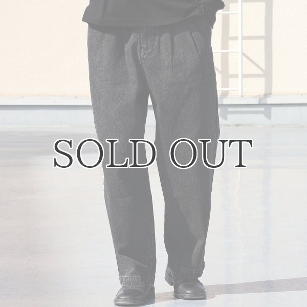 画像6: 10オンス デニム 2タック イージー ワイドパンツ【送料無料】/ Audience (6)