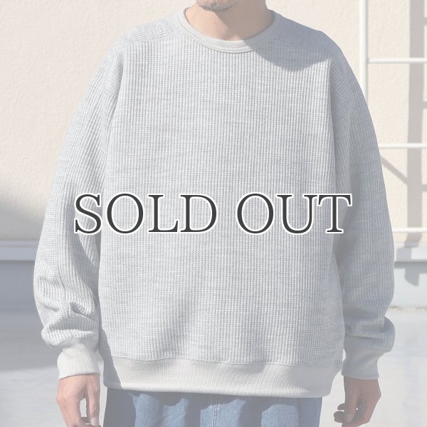 画像5: ウールビッグワッフル クルーネック ニットソー【MADE IN JAPAN】『日本製』 / Upscape Audience (5)