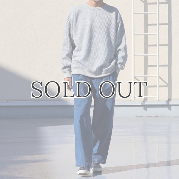画像8: ウールビッグワッフル クルーネック ニットソー【MADE IN JAPAN】『日本製』 / Upscape Audience (8)