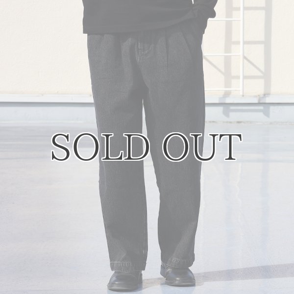 画像4: 10オンス デニム 2タック イージー ワイドパンツ【送料無料】/ Audience (4)