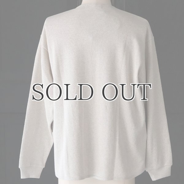 画像8: 「和歌山」 空紡糸(オープンエンド) ハニカムニット (9オンス) ノーカラー ARMY カーディガン【MADE IN JAPAN】『日本製』 / Upscape Audience (8)