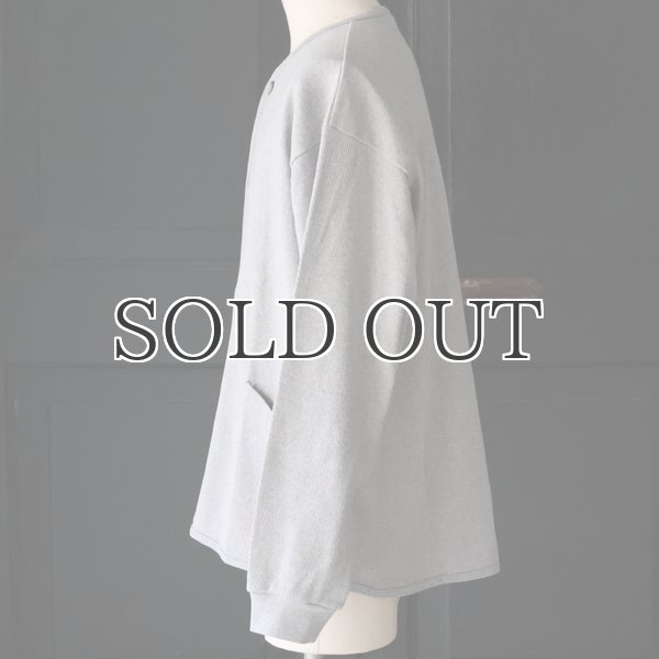 画像3: 「和歌山」 空紡糸(オープンエンド) ハニカムニット (9オンス) ノーカラー ARMY カーディガン【MADE IN JAPAN】『日本製』 / Upscape Audience (3)