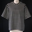 画像17: Basque 10オンス ( バスク天竺 ) フレンチ ボーダー クルーネック ハーフスリーブ バルーンTシャツ【MADE IN JAPAN】『日本製』/ Upscape Audience (17)