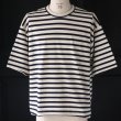 画像13: Basque 10オンス ( バスク天竺 ) フレンチ ボーダー クルーネック ハーフスリーブ バルーンTシャツ【MADE IN JAPAN】『日本製』/ Upscape Audience (13)