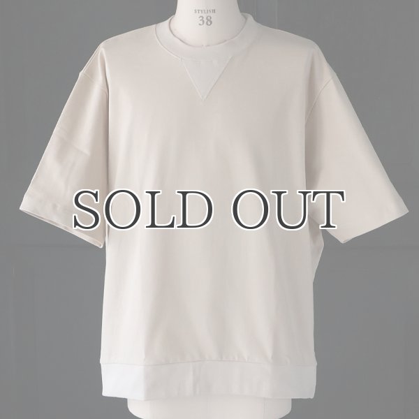 画像9: VORTEX 8オンス (MVS天竺) スウェットライク Vガゼット クルーネック ハーフスリーブ バルーン Tシャツ【MADE IN JAPAN】『日本製』/ Upscape Audience (9)