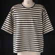 画像11: Basque 10オンス ( バスク天竺 ) フレンチ ボーダー クルーネック ハーフスリーブ バルーンTシャツ【MADE IN JAPAN】『日本製』/ Upscape Audience (11)