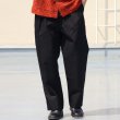 画像2: 「遠州」綿ナイロン高密度ギャバ 2タック ワイド イージーパンツ【MADE IN JAPAN】『日本製』【送料無料】/ Upscape Audience (2)