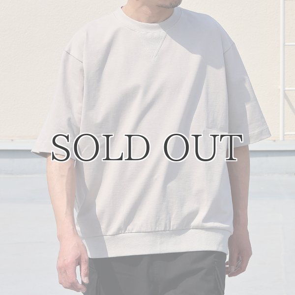 画像2: VORTEX 8オンス (MVS天竺) スウェットライク Vガゼット クルーネック ハーフスリーブ バルーン Tシャツ【MADE IN JAPAN】『日本製』/ Upscape Audience (2)