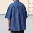 画像5: 「備後」 6オンス ムラデニム 釦ダウン ボク シーAライン ハーフスリーブシャツ【MADE IN JAPAN】『日本製』/ Upscape Audience (5)