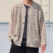 画像2: 「北陸」杢調ジャガードレース 長袖 ベース ボールカーディガン【MADE IN JAPAN】『日本製』/ Upscape Audience (2)