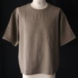 画像2: NaturemierTM(ナチュレミア)TECH リネンライク メランジツイル クルーネック ハーフスリーブシャツ【MADE IN JAPAN】『日本製』/ Upscape Audience (2)