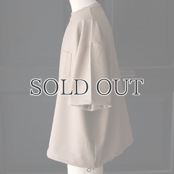 画像5: Naturemier TM (ナチュレミア) TECH リネンライク トロワッシャー ドローコードバルーン クルーネック ハーフスリーブシャツ【MADE IN JAPAN】『日本製』/ Upscape Audience (5)