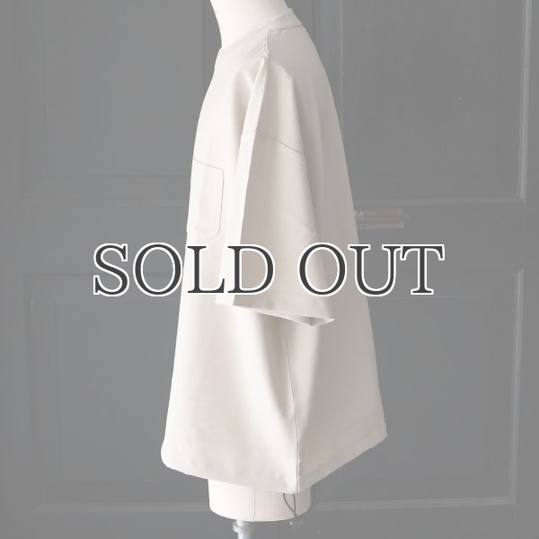 画像3: Naturemier TM (ナチュレミア) TECH リネンライク トロワッシャー ドローコードバルーン クルーネック ハーフスリーブシャツ【MADE IN JAPAN】『日本製』/ Upscape Audience (3)