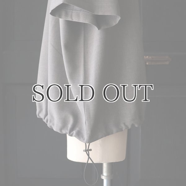 画像15: Naturemier TM (ナチュレミア) TECH リネンライク トロワッシャー ドローコードバルーン クルーネック ハーフスリーブシャツ【MADE IN JAPAN】『日本製』/ Upscape Audience (15)