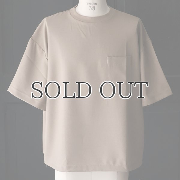 画像4: Naturemier TM (ナチュレミア) TECH リネンライク トロワッシャー ドローコードバルーン クルーネック ハーフスリーブシャツ【MADE IN JAPAN】『日本製』/ Upscape Audience (4)