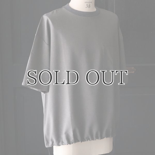 画像12: Naturemier TM (ナチュレミア) TECH リネンライク トロワッシャー ドローコードバルーン クルーネック ハーフスリーブシャツ【MADE IN JAPAN】『日本製』/ Upscape Audience (12)