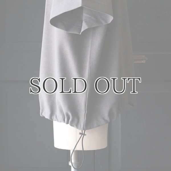 画像14: Naturemier TM (ナチュレミア) TECH リネンライク トロワッシャー ドローコードバルーン クルーネック ハーフスリーブシャツ【MADE IN JAPAN】『日本製』/ Upscape Audience (14)