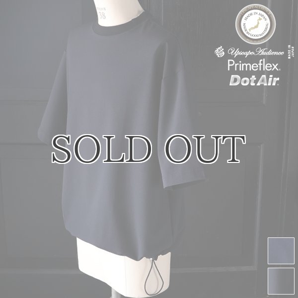画像1: Prime Flex® (プライムフレックス) x Dot Air® (ドットエア) 2WAYストレッチ クルーネック ドローコード バルーン Tシャツ【MADE IN JAPAN】『日本製』/ Upscape Audience (1)