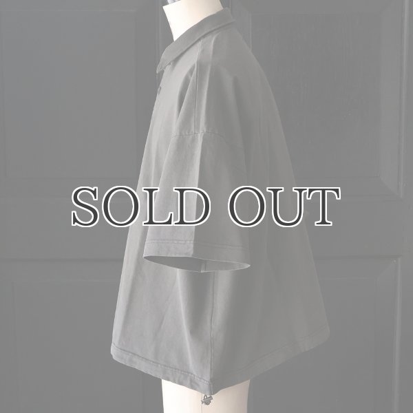 画像20: ピグメント 米綿 (USAコットン) 16/-天竺 ( 8.45オンス) ハーフスリーブ ドローコード バルーン ポロシャツ / Audience (20)