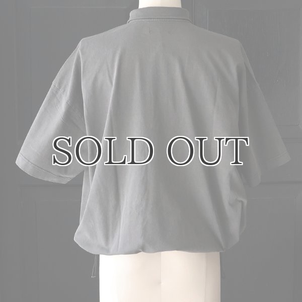 画像29: ピグメント 米綿 (USAコットン) 16/-天竺 ( 8.45オンス) ハーフスリーブ ドローコード バルーン ポロシャツ / Audience (29)