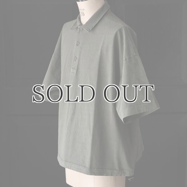 画像15: ピグメント 米綿 (USAコットン) 16/-天竺 ( 8.45オンス) ハーフスリーブ ドローコード バルーン ポロシャツ / Audience (15)