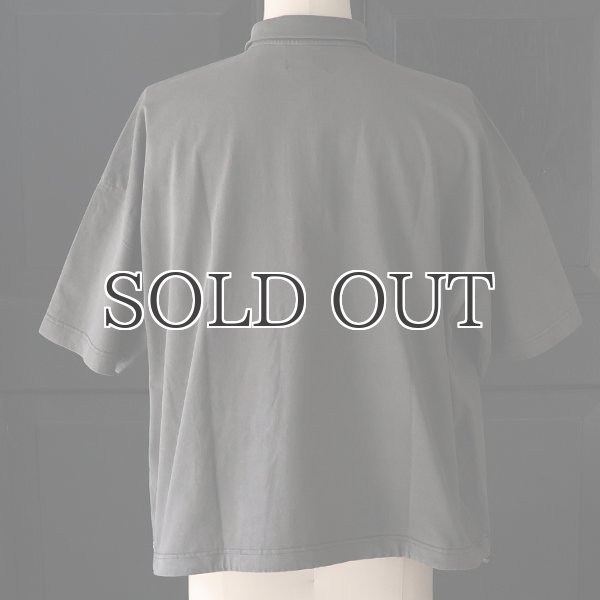 画像21: ピグメント 米綿 (USAコットン) 16/-天竺 ( 8.45オンス) ハーフスリーブ ドローコード バルーン ポロシャツ / Audience (21)