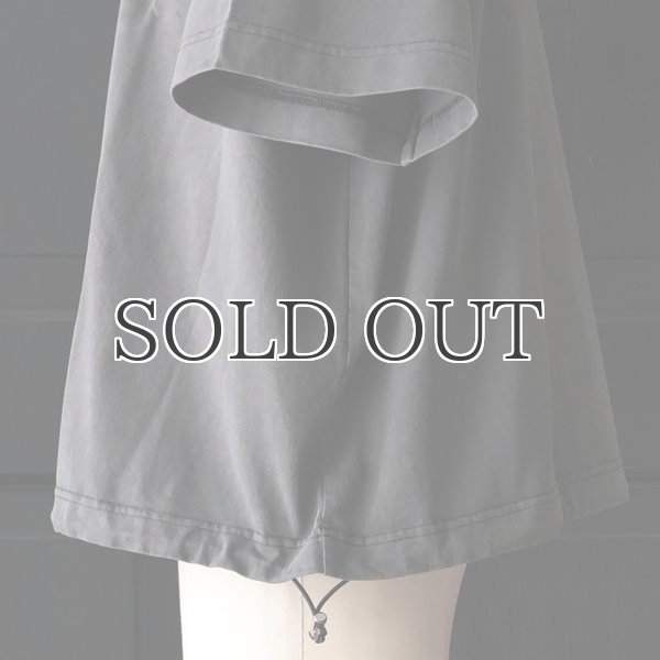 画像25: ピグメント 米綿 (USAコットン) 16/-天竺 ( 8.45オンス) ハーフスリーブ ドローコード バルーン ポロシャツ / Audience (25)