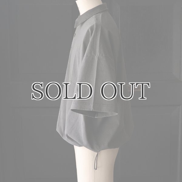 画像28: ピグメント 米綿 (USAコットン) 16/-天竺 ( 8.45オンス) ハーフスリーブ ドローコード バルーン ポロシャツ / Audience (28)