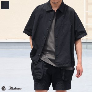画像: ピグメント 馬布 (ホースクロス) ドローコード バルーン オープンカラー ハーフスリーブシャツ / Audience