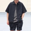 画像11: ピグメント 馬布 (ホースクロス) ドローコード バルーン オープンカラー ハーフスリーブシャツ / Audience (11)