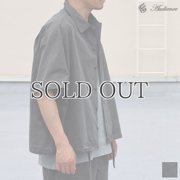 画像1: ピグメント 馬布 (ホースクロス) ドローコード バルーン オープンカラー ハーフスリーブシャツ / Audience (1)