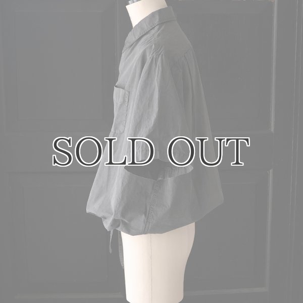 画像17: ピグメント 馬布 (ホースクロス) ドローコード バルーン オープンカラー ハーフスリーブシャツ / Audience (17)