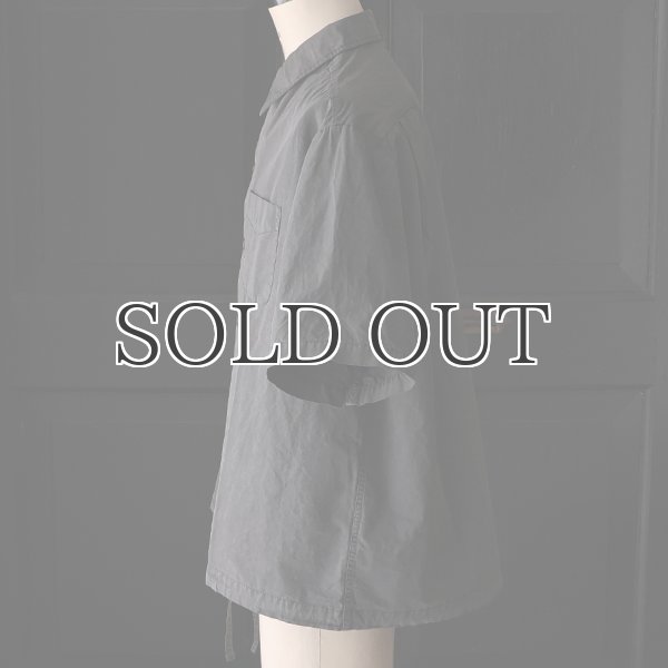 画像10: ピグメント 馬布 (ホースクロス) ドローコード バルーン オープンカラー ハーフスリーブシャツ / Audience (10)