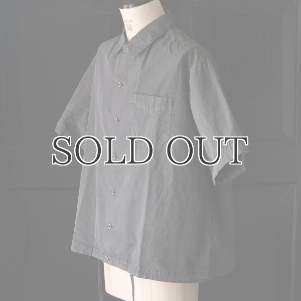 画像9: ピグメント 馬布 (ホースクロス) ドローコード バルーン オープンカラー ハーフスリーブシャツ / Audience (9)